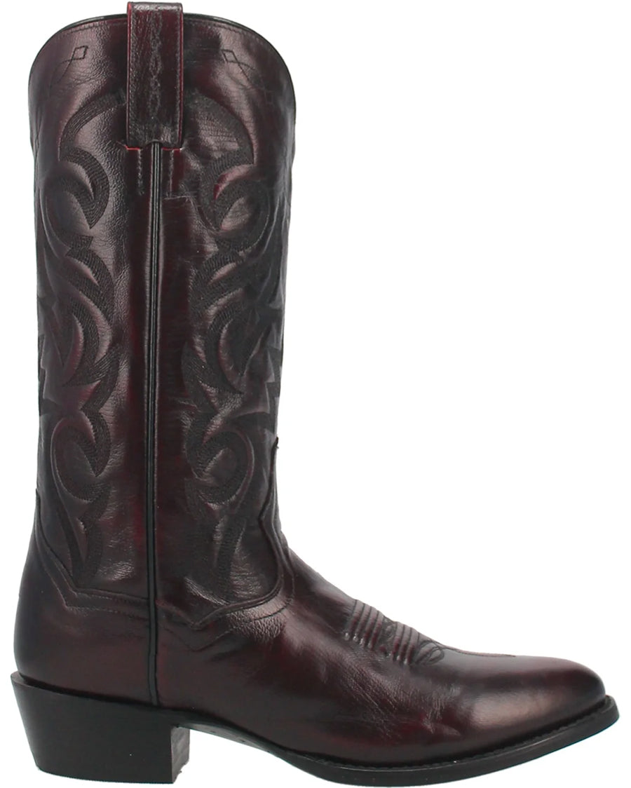 Mens Milwaukee Mignon Boots - Black Cherry