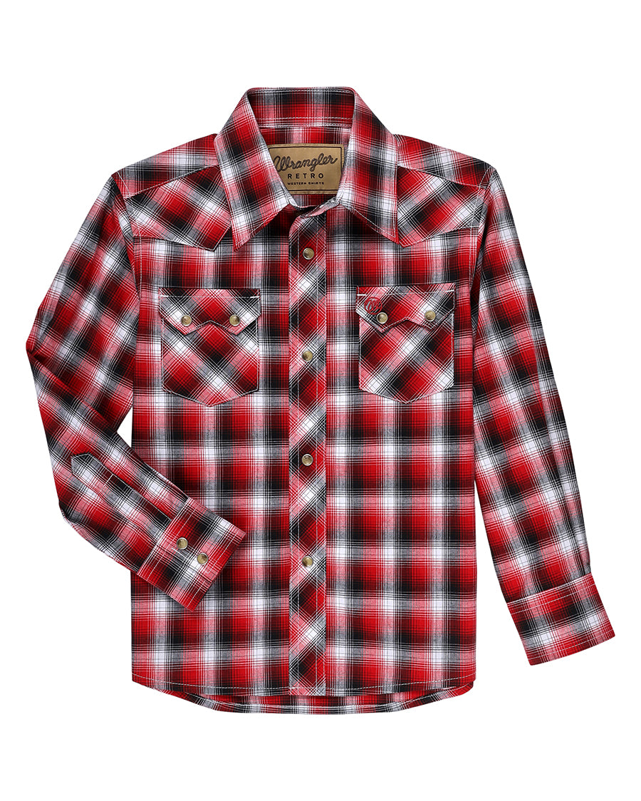 Boys' Retro® Long Sleeve Snap Shirt