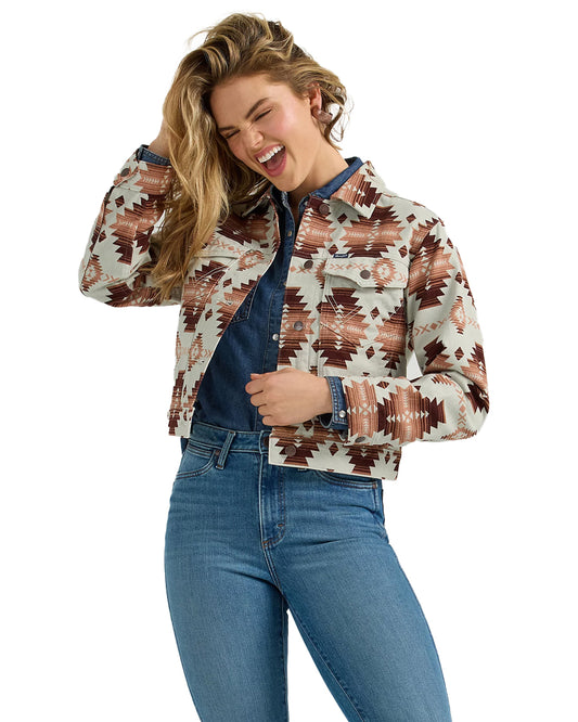 Women's Western Printed Boyfriend Jacket