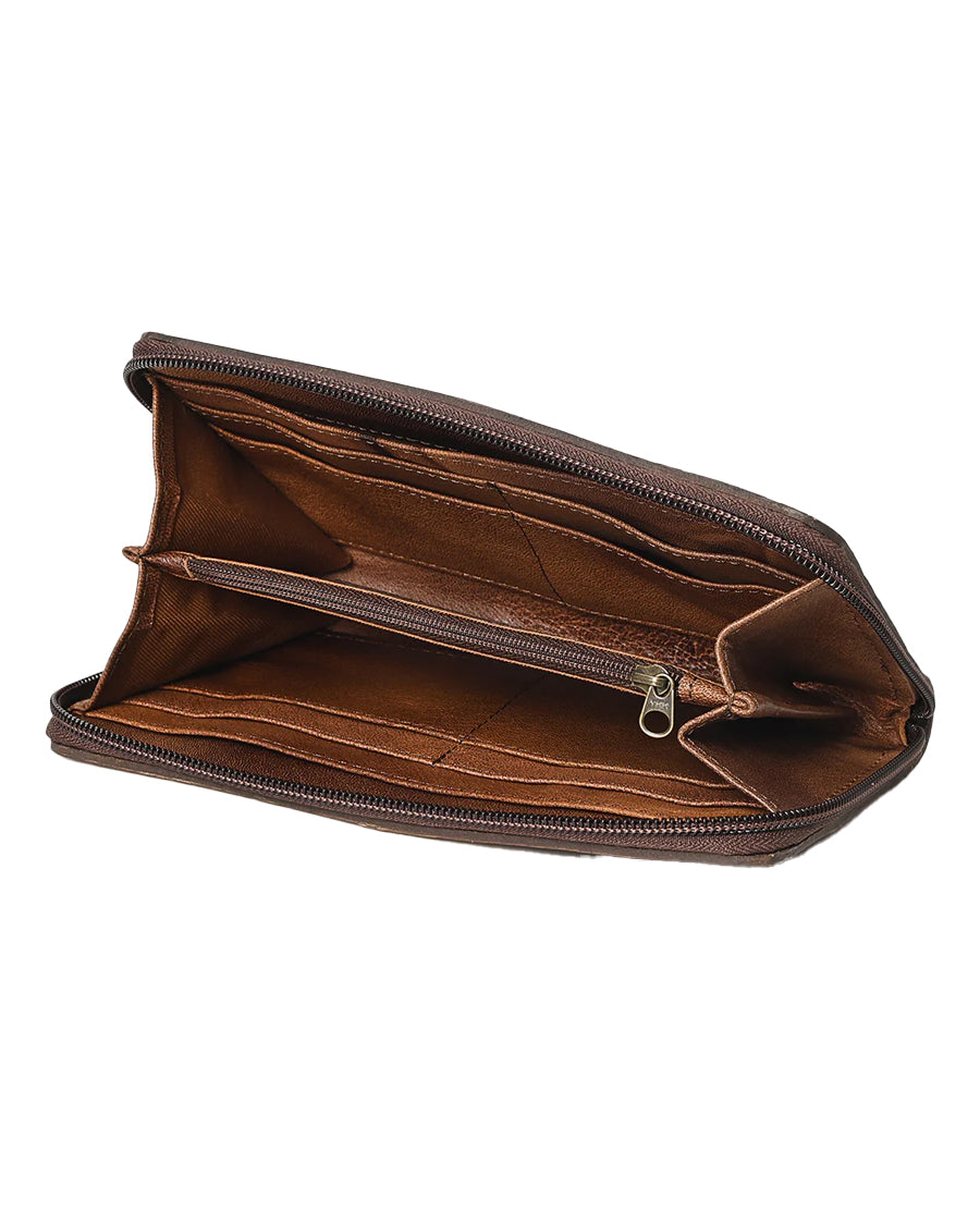 Genuine Leather Western Wallet