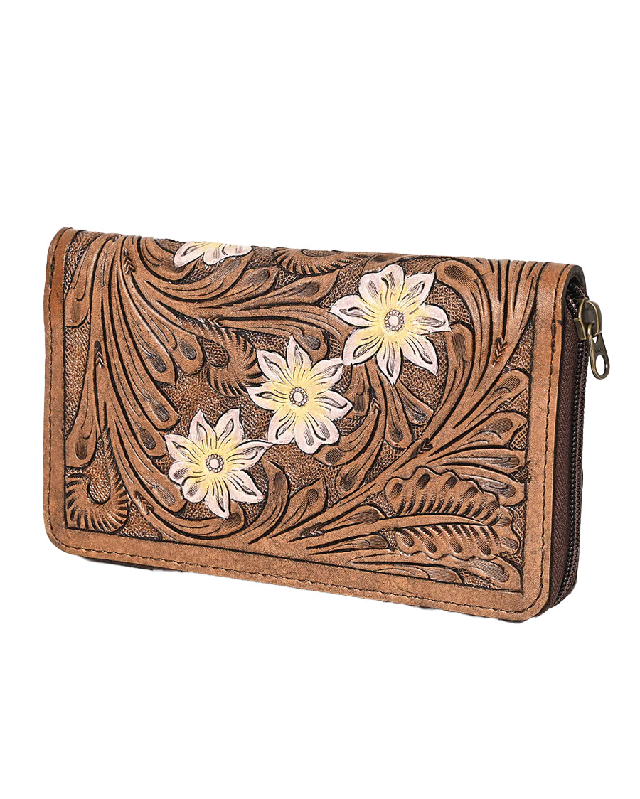 Genuine Leather Western Wallet