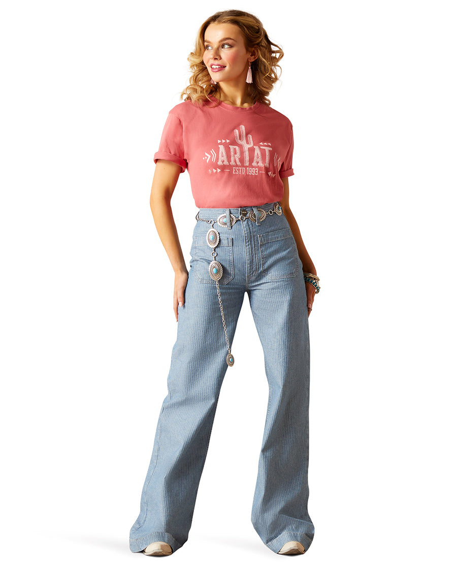 Women's High Rise Jazmine Wide Leg Jeans