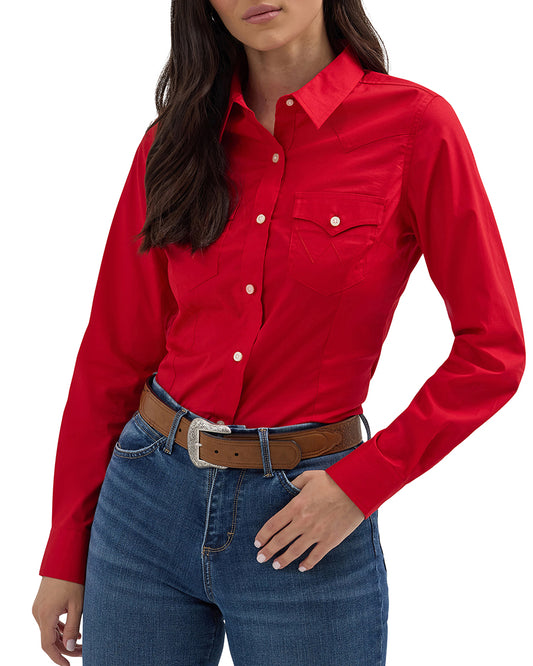 Women's Retro Long Sleeve Shirt