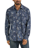 Men's Modern Fit Retro Premium Long Sleeve Shirt