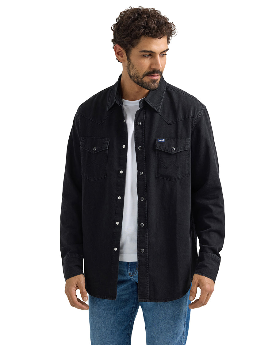 Men's Denim Long Sleeve Shirt