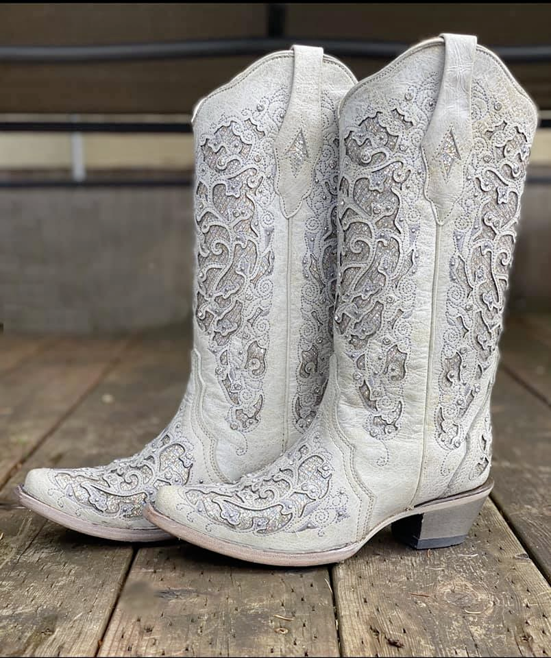 Women's Glitter and Crystals Wedding Boots