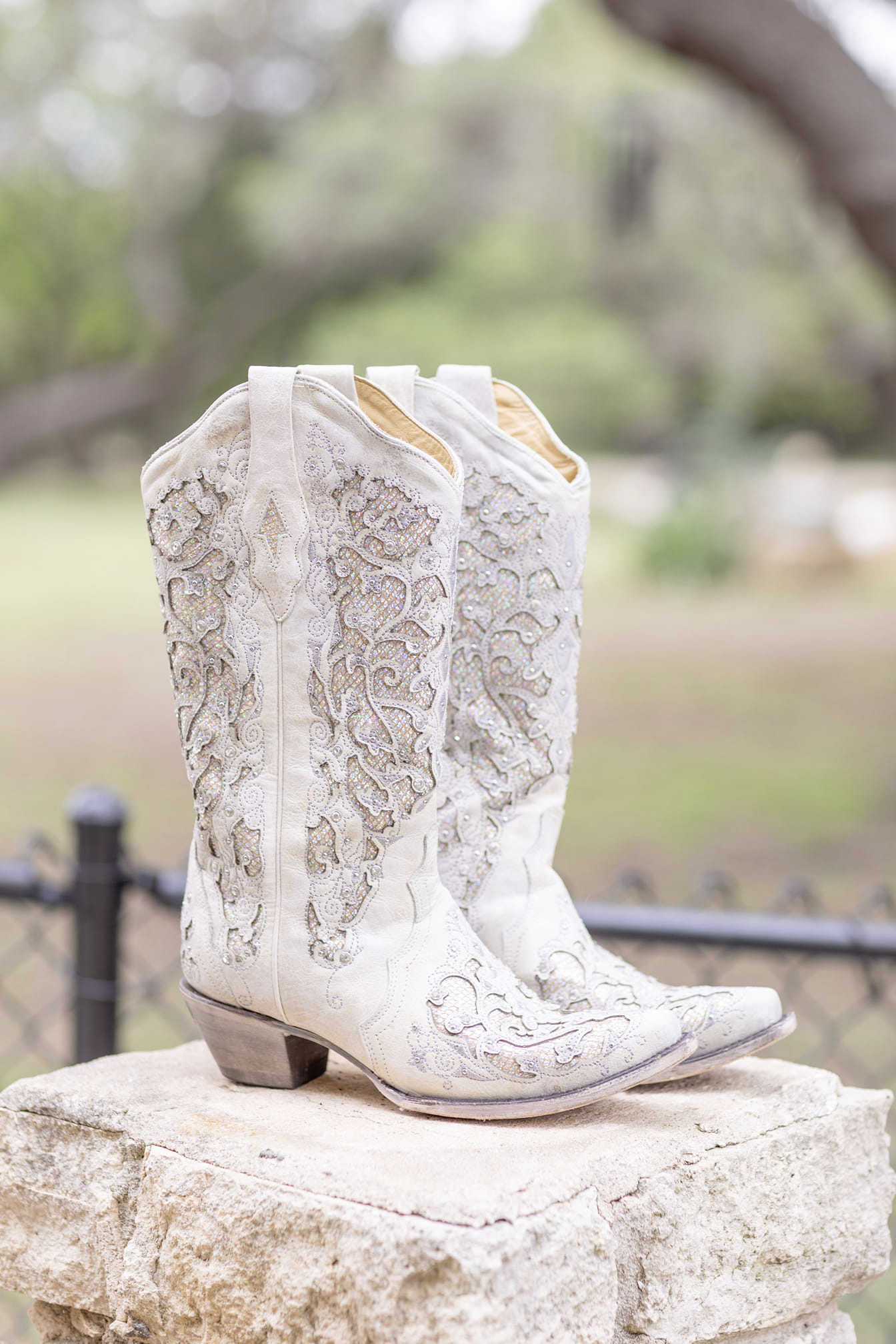 Women's Glitter and Crystals Wedding Boots