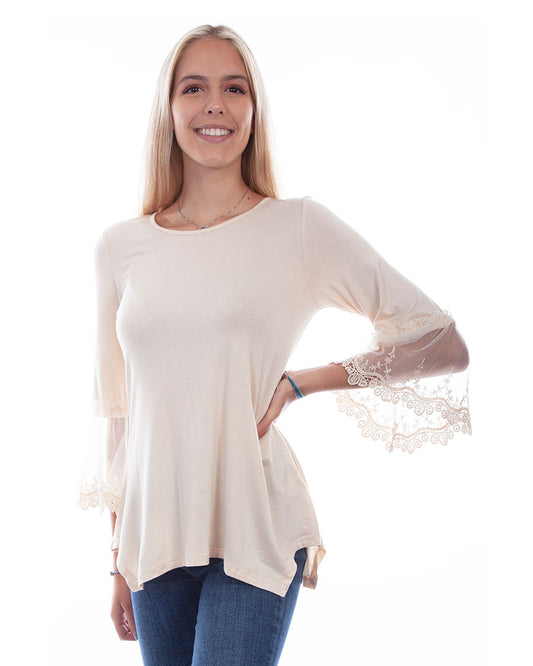 Women's Crochet Sleeve Top