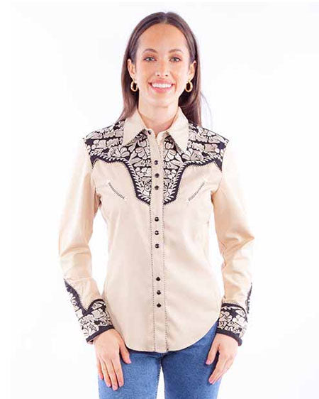 Women's Floral Embroidered Blouse