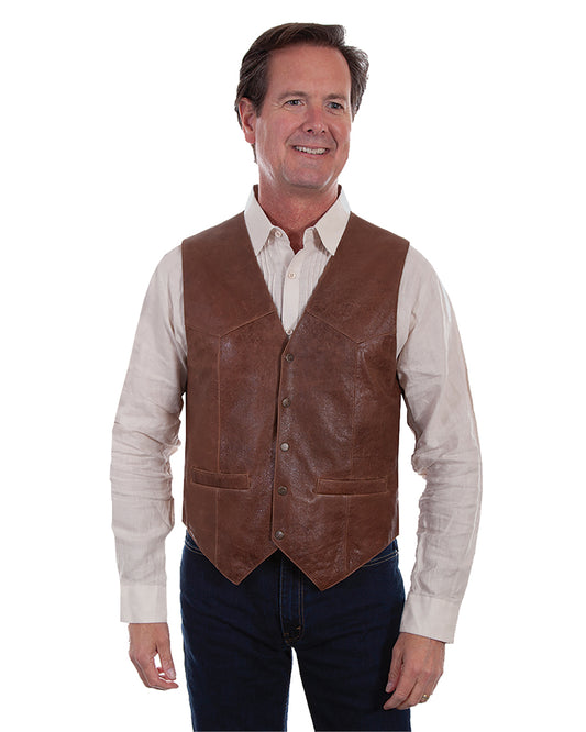 Men's Leather Vest