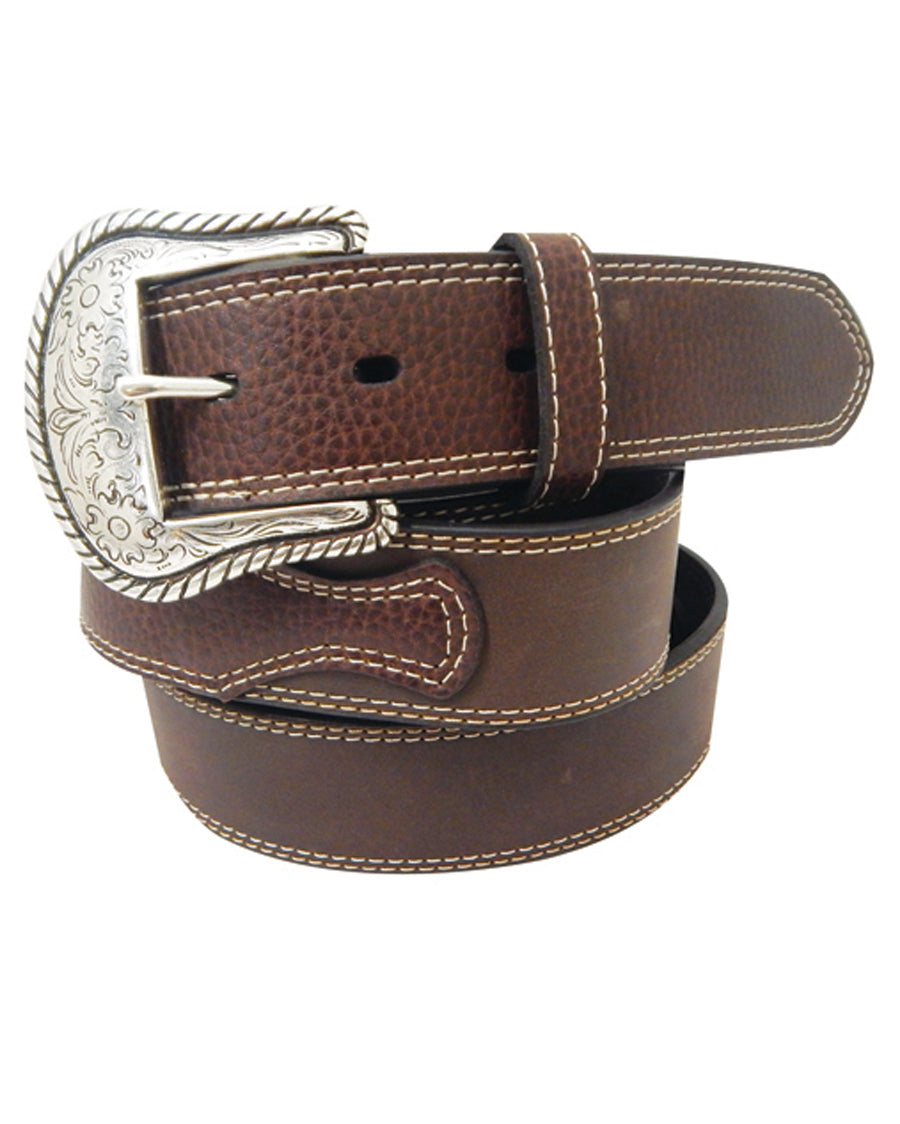 Mens Pebble Grain Leather Belt