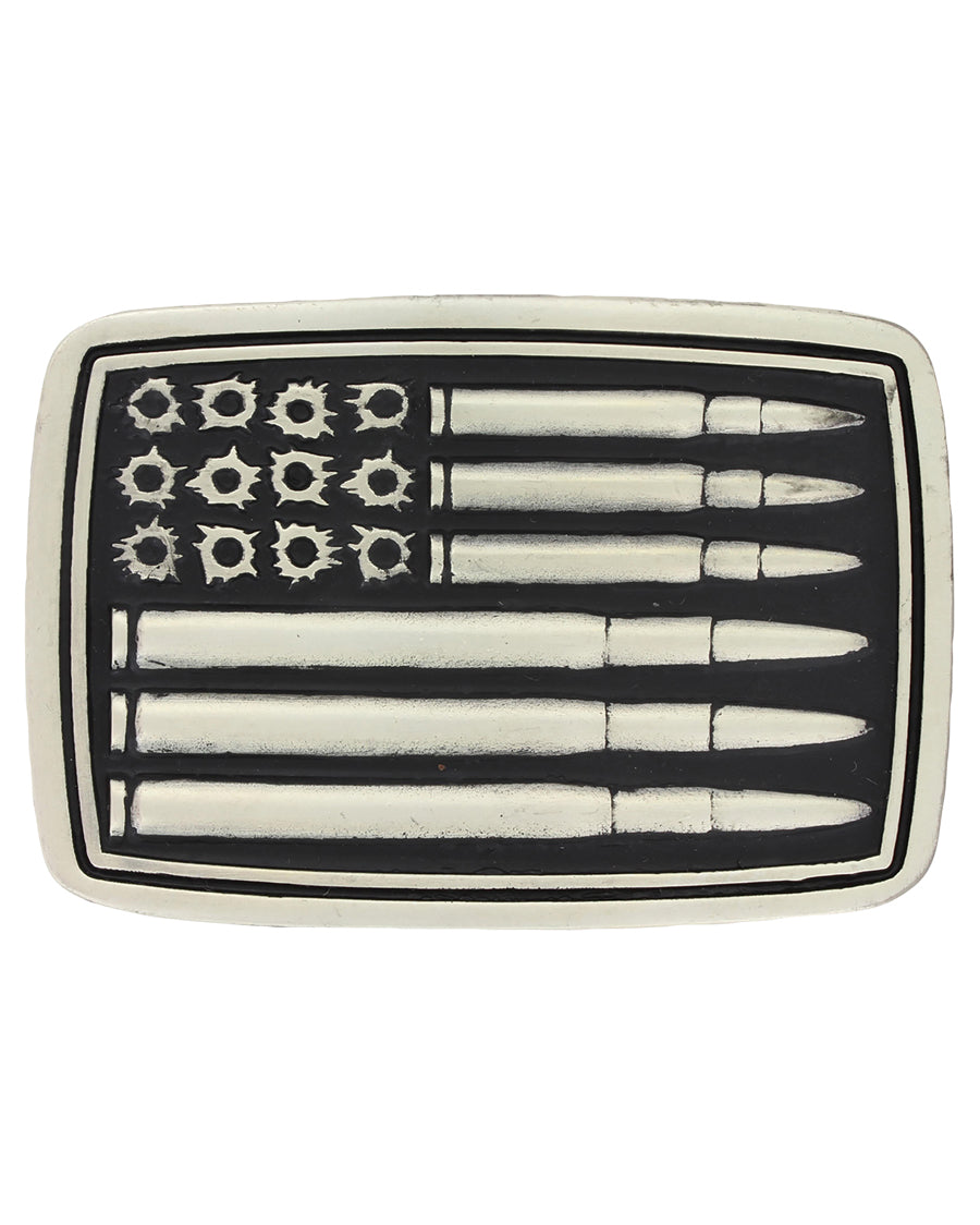 Silver Bullet Flag Attitude Buckle