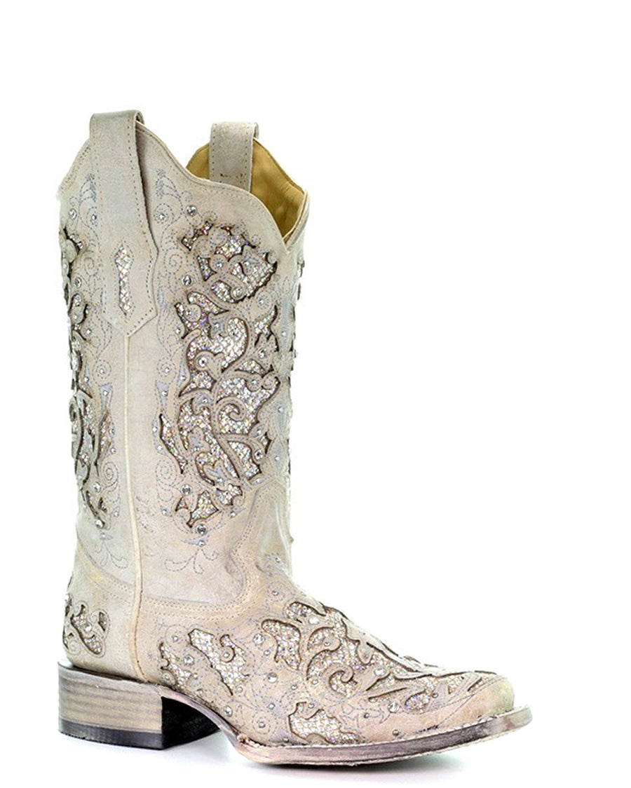 Women's Glitter Inlay Wedding Boots