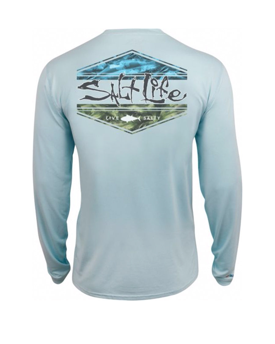 Salt Life Scheme Long Sleeve Shirt - Blue – Skip's Western Outfitters