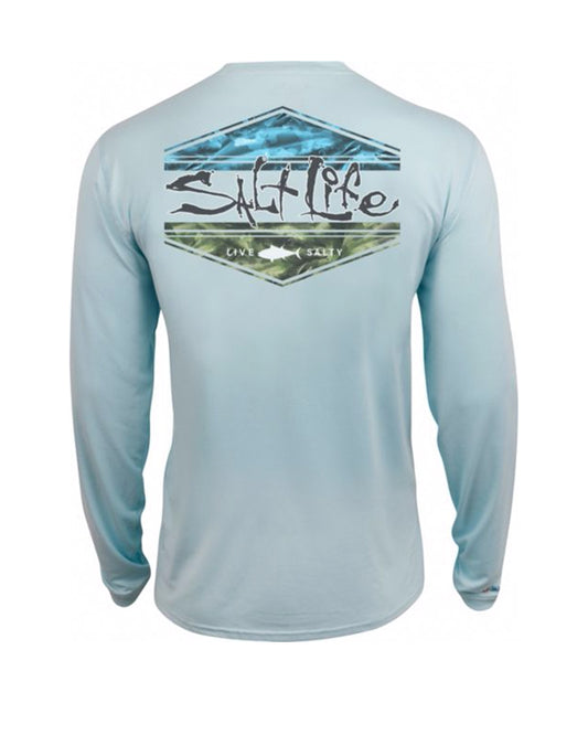 Salt Life Scheme Long Sleeve Shirt - Blue