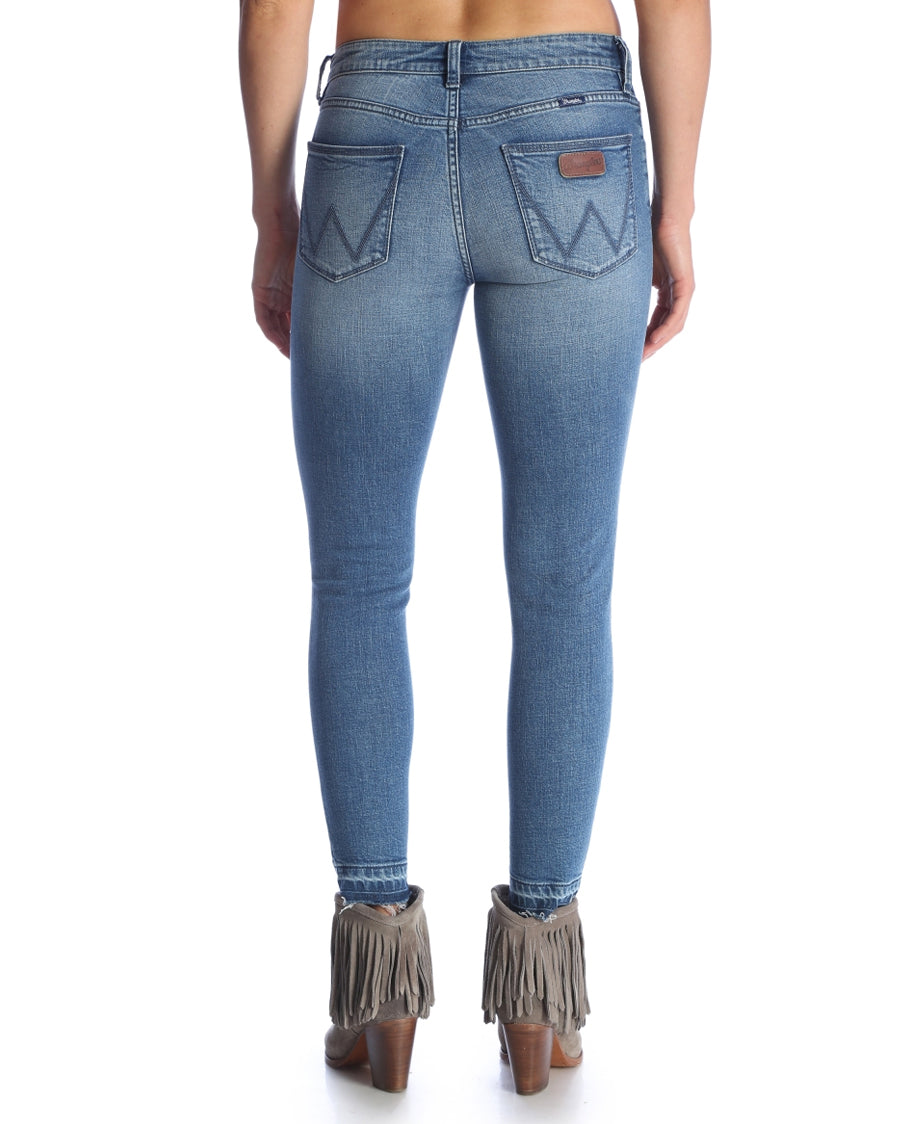 Womens Premium Patch Skinny Jeans