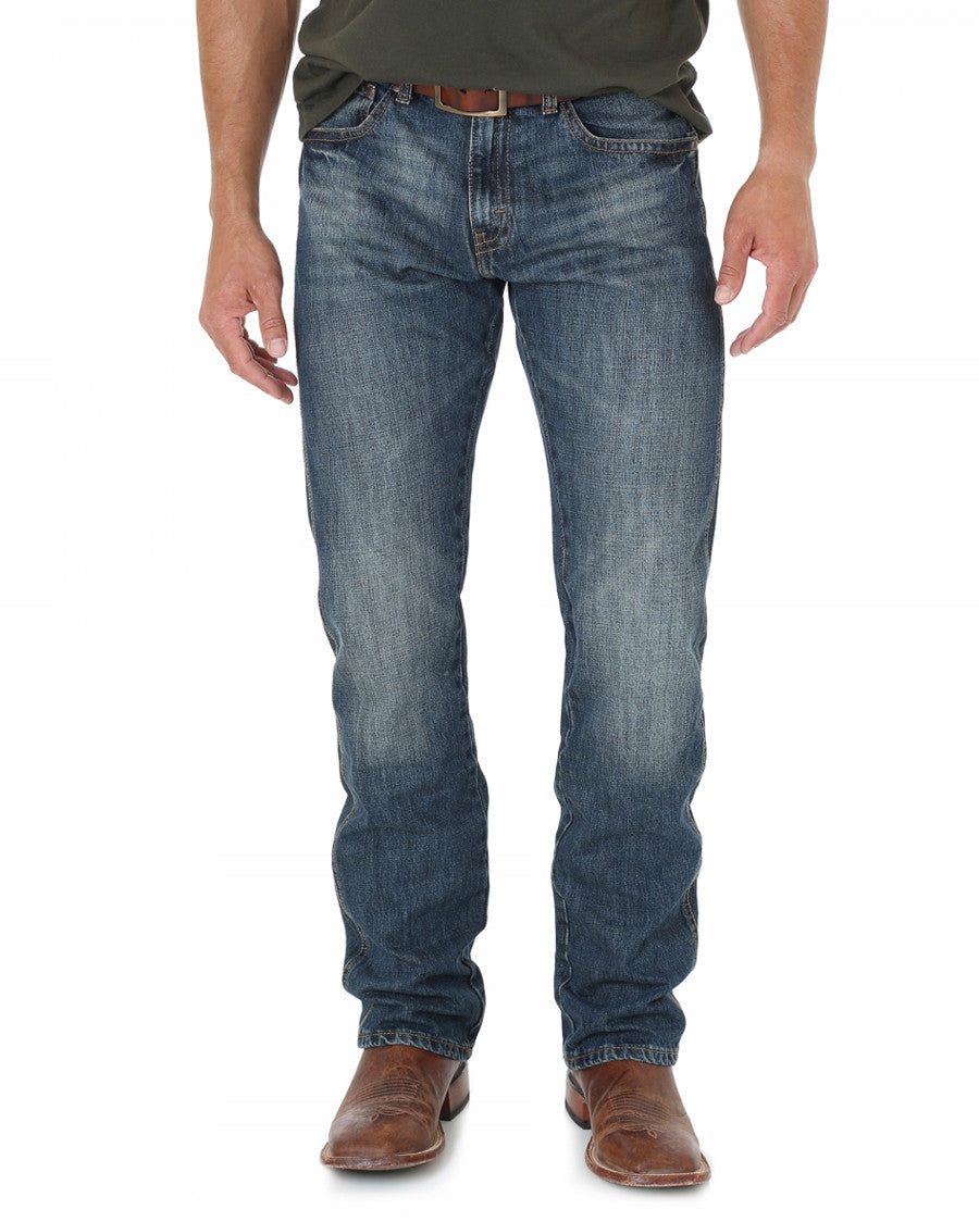 Mens Retro Straight Leg Jeans - Dark Night