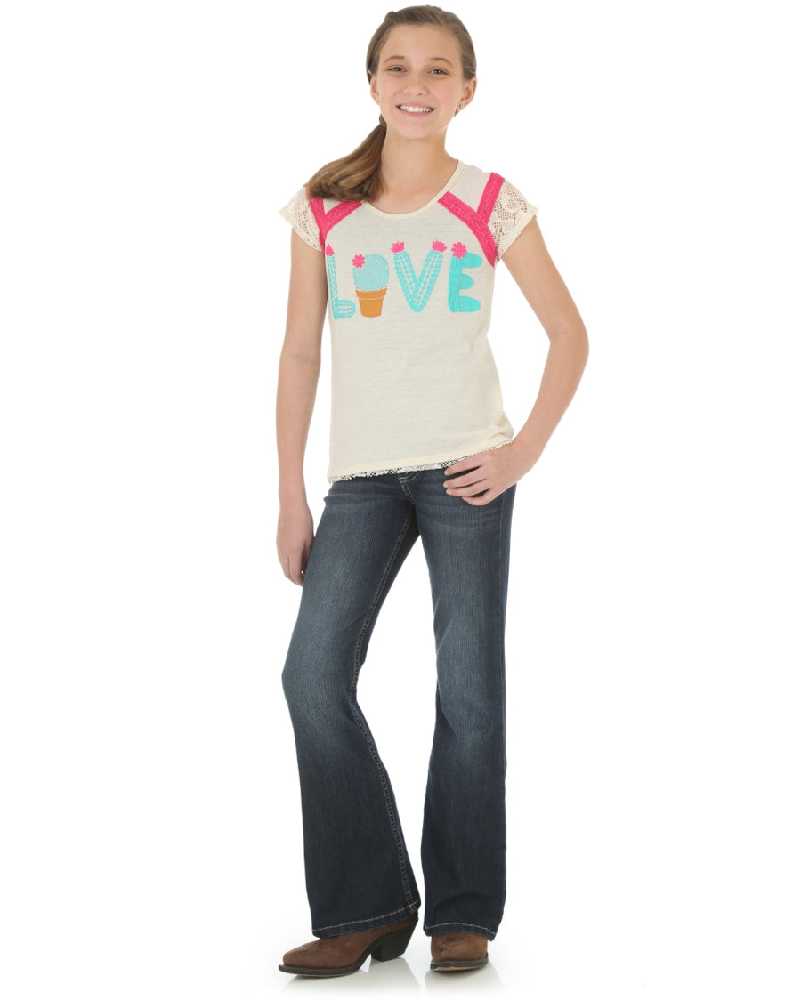 Girls Graphic Western T-Shirt