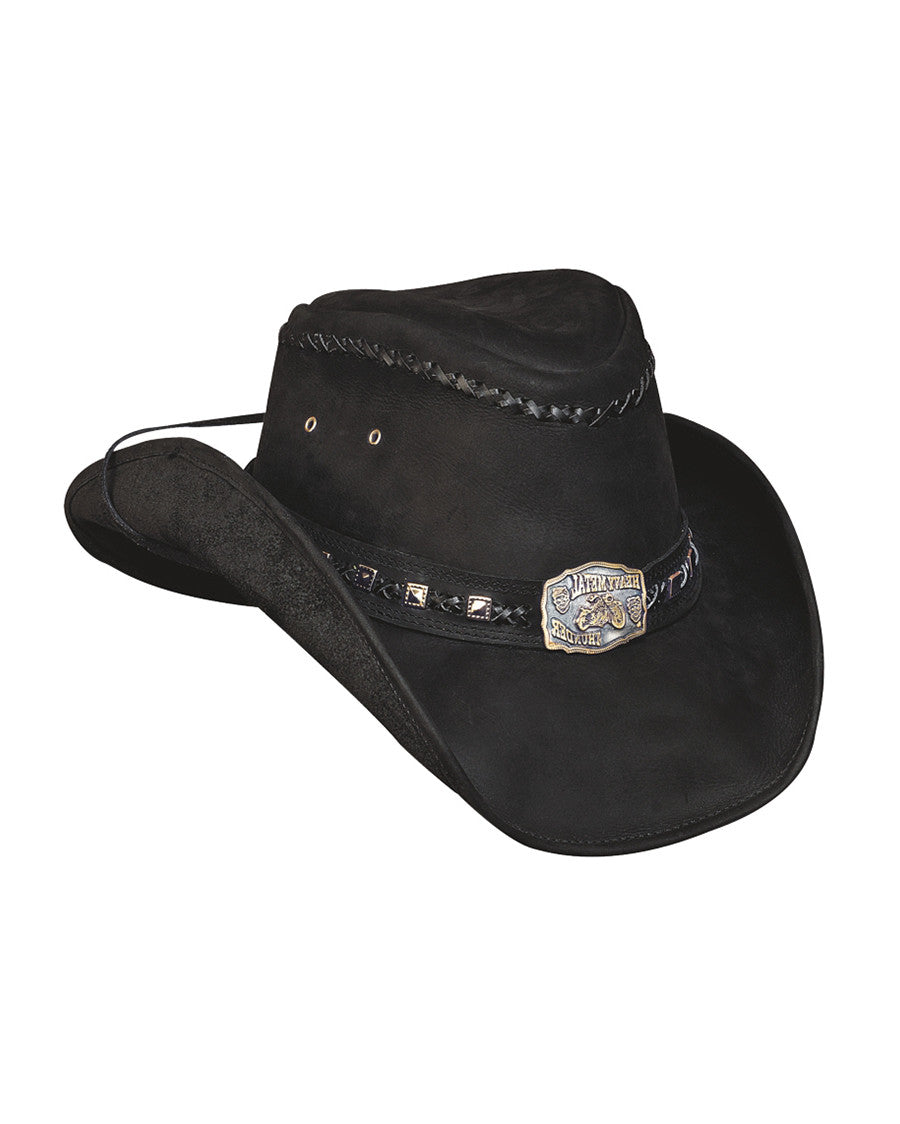 Mens Thunder Struck Leather Hat