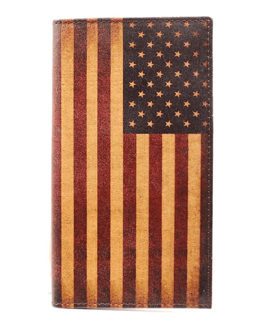 Vintage American Flag Rodeo Wallet