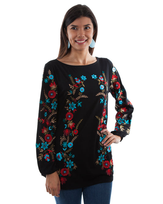 Women's Shirt Tail Embroidered Tunic