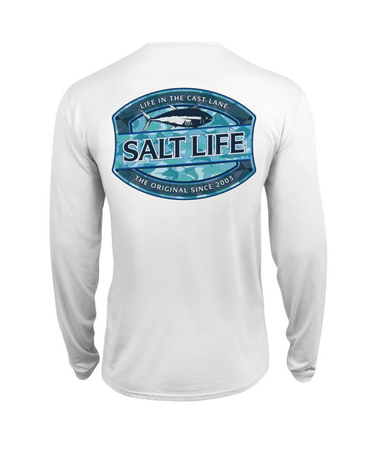 Mens Life In The Cast Lane Long Sleeve Shirt - White