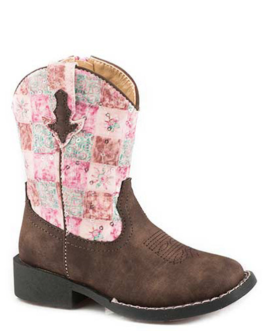 Toddler's Cowbabies Floral Shine Vintage Boots