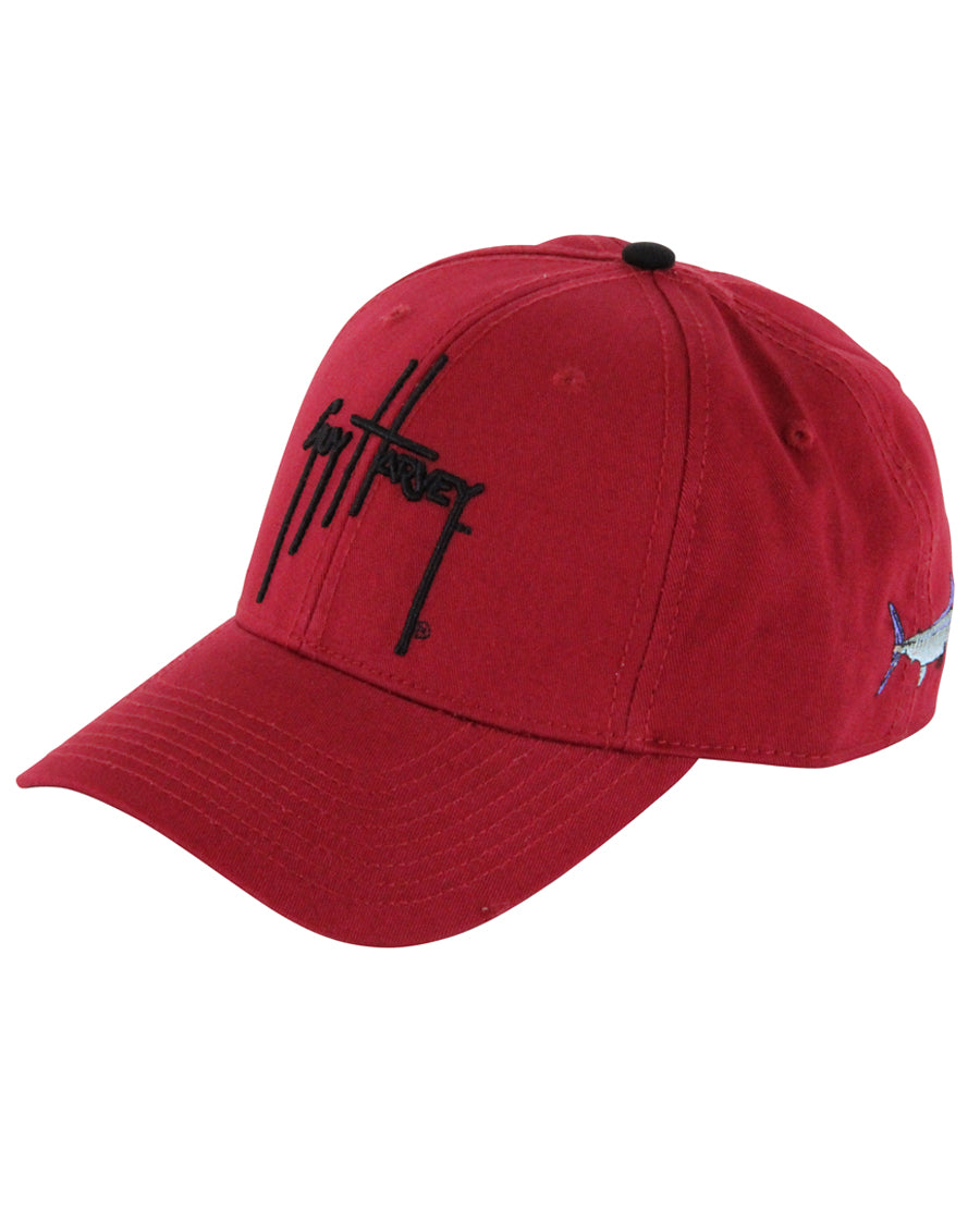 Guy Harveys Team Colors Ball Cap - Garnet