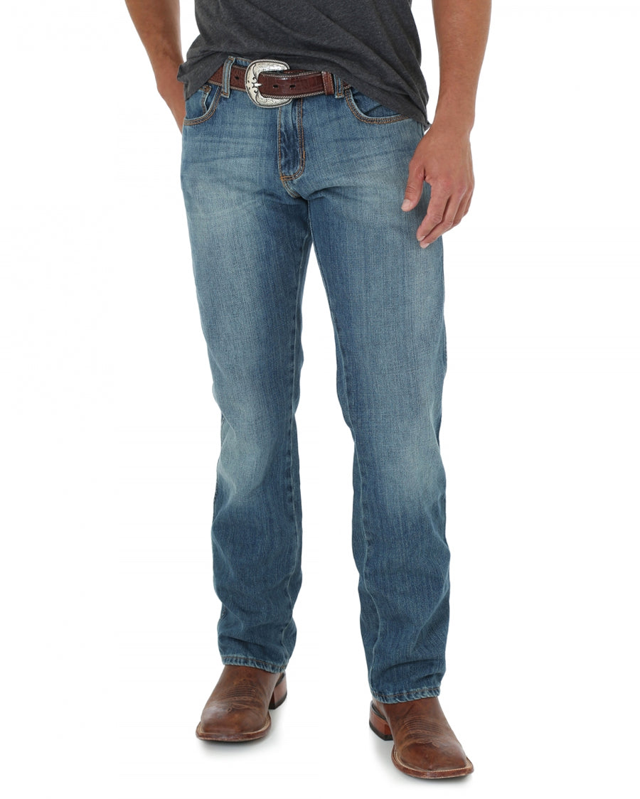 Mens Retro Slim Fit Straight Leg Jeans