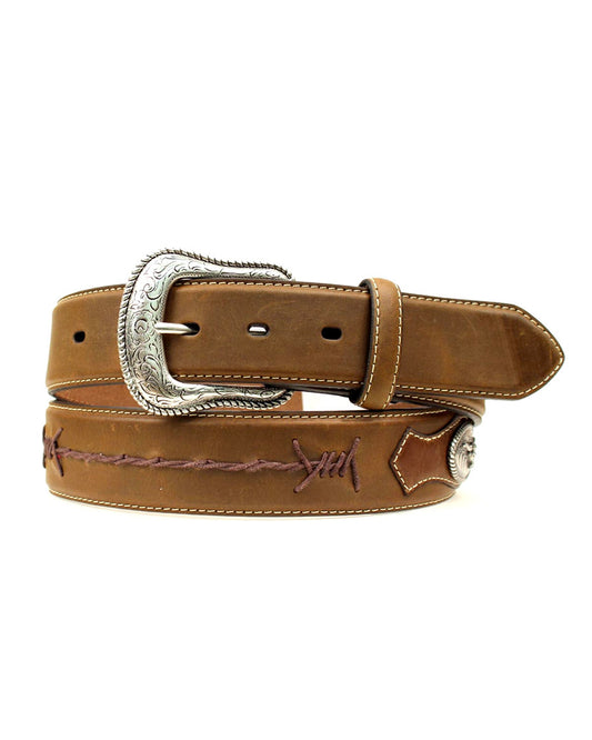 Mens Distressed Barbwire Belt