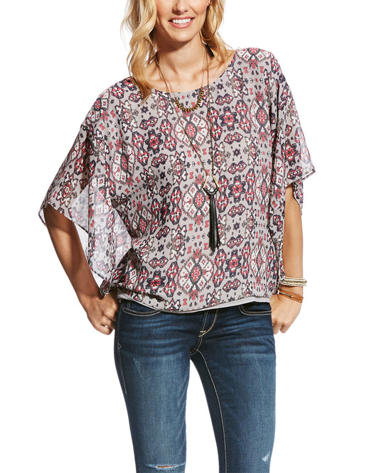 Womens Jessa Aztec Blouse