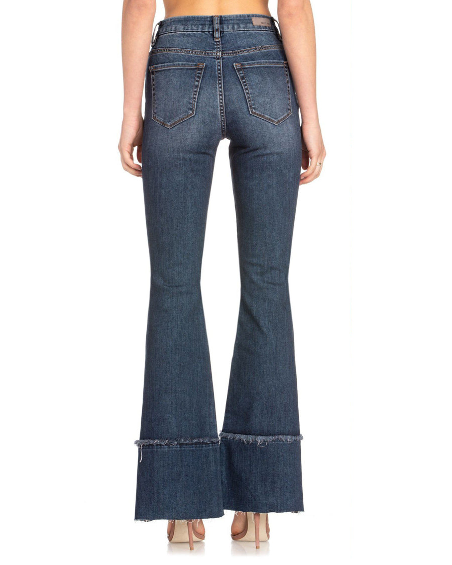 Women's Solid Flare Jeans