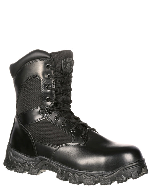 Men's Alpha Force Zipper Waterproof Public Service Boots