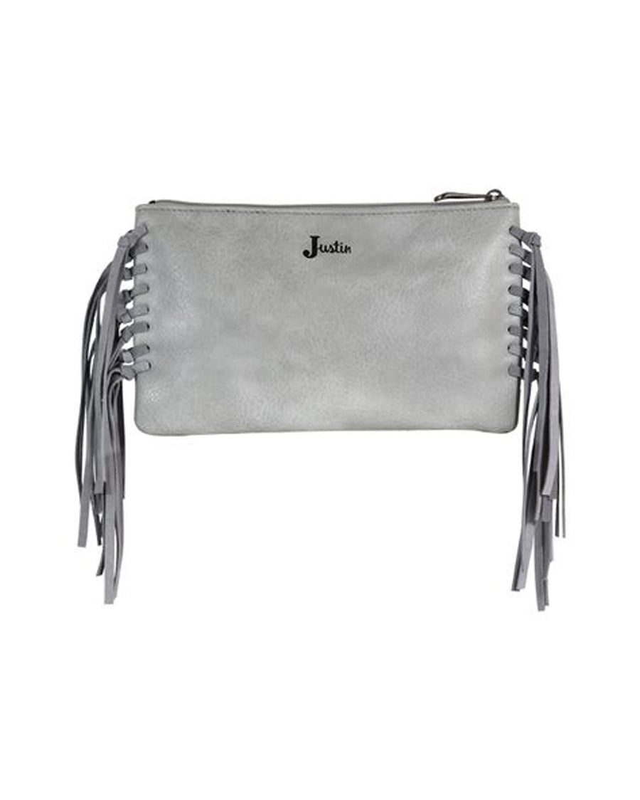 Women's Silver Wash Clutch