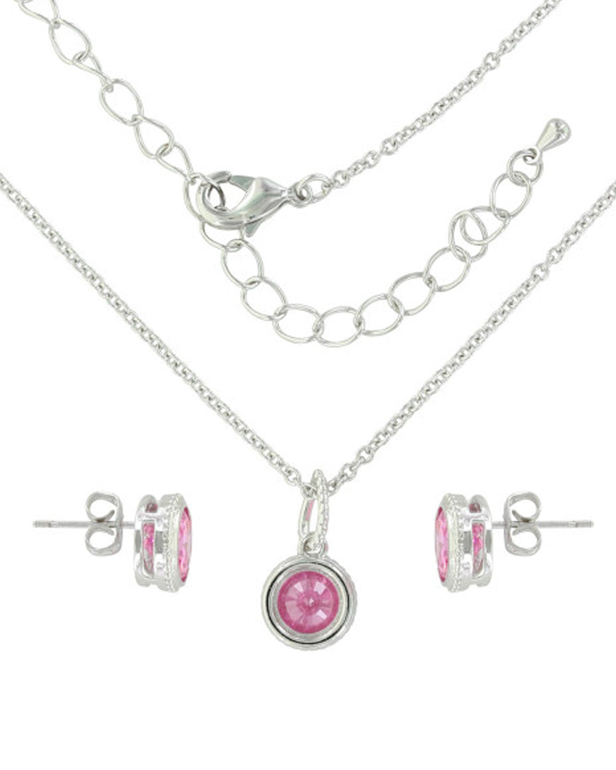 Womens Tough Enough To Wear Pink jewelry Set