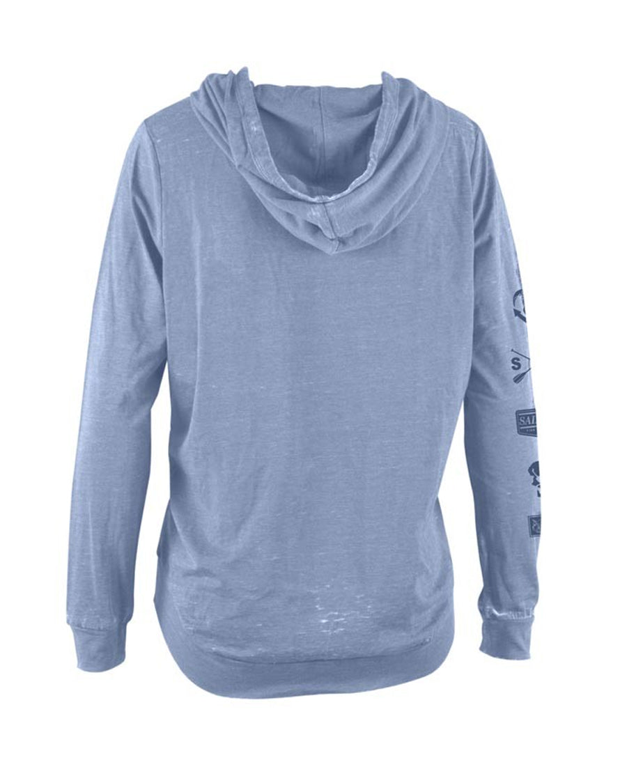 Womens Oasis Sunburnt Pullover Hoodie - Chambray