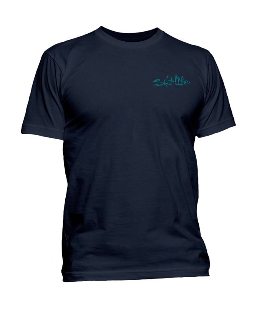 Salt Life Marlin Paradise T-Shirt - Navy