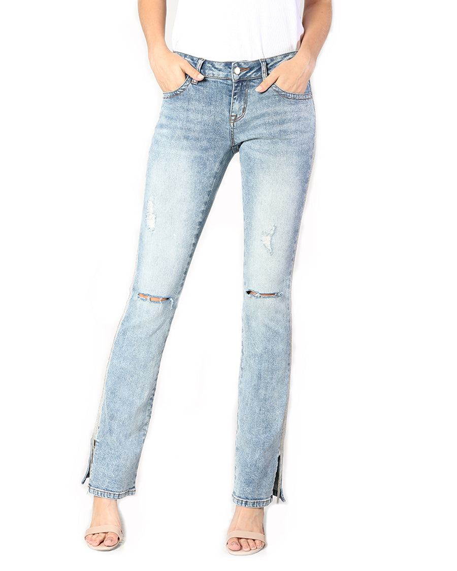 Women's Plain Junior Fit Bootcut Jean