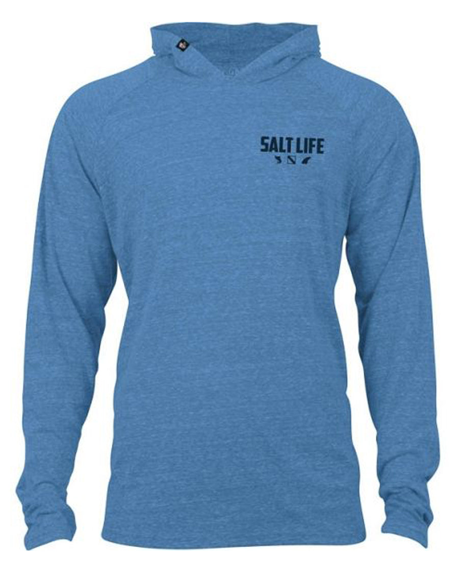 Men's Fish Dive Surf Icon Hoodie - Blue