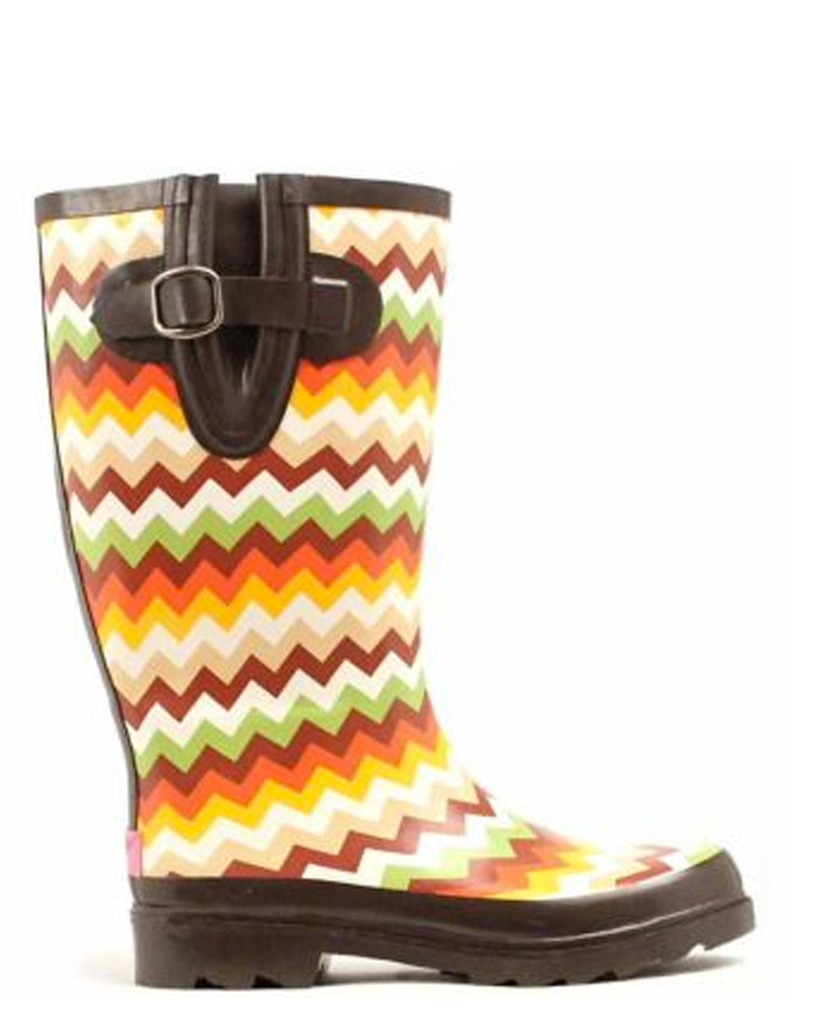 Womens Leanne Chevron Rain Boots