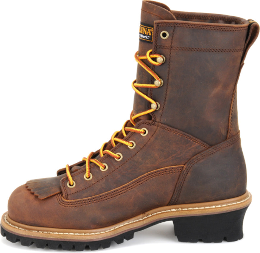 Mens 8" Spruce WP Steel-Toe Logger Boots