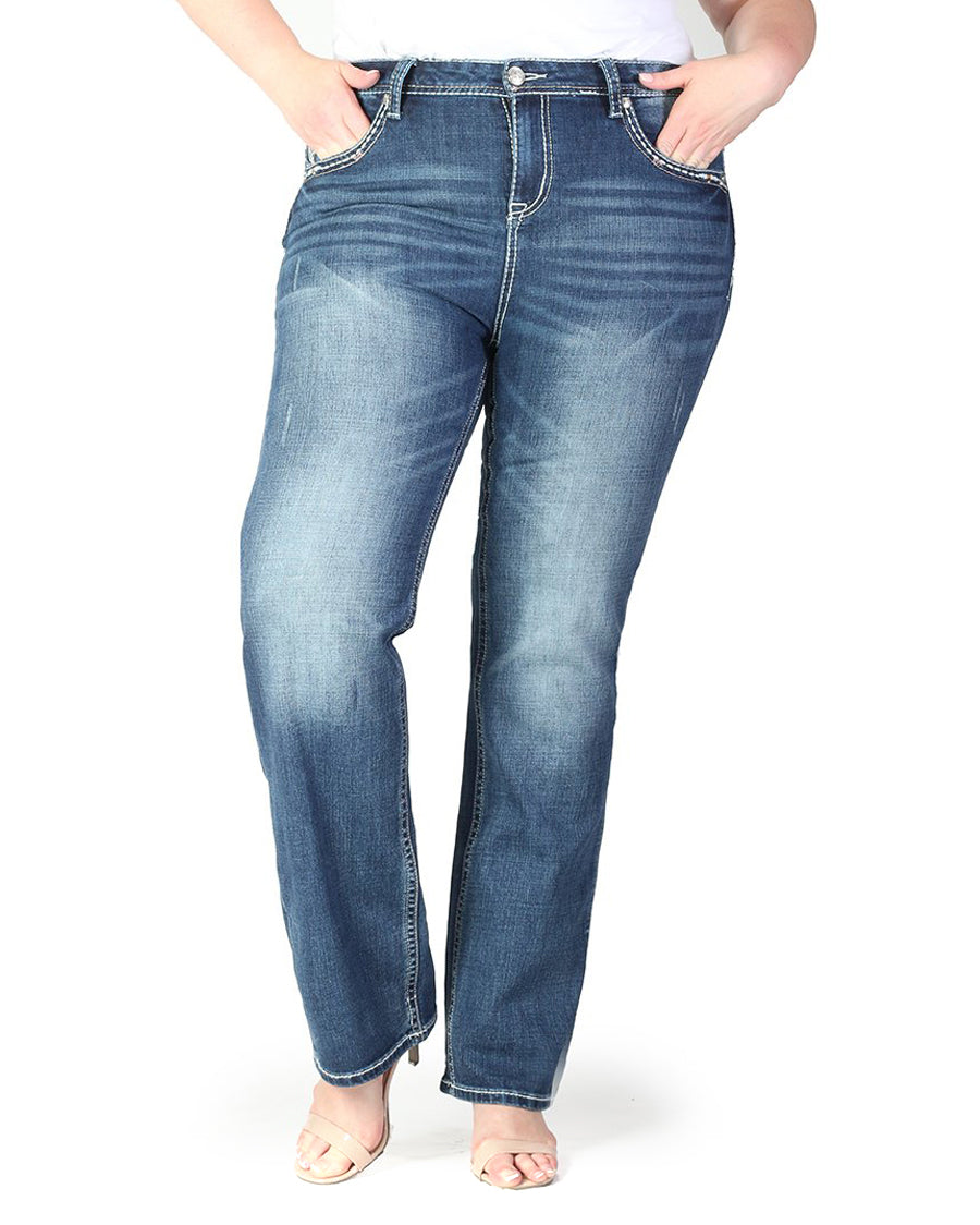 Women's Plus Size Straight Leg Jean