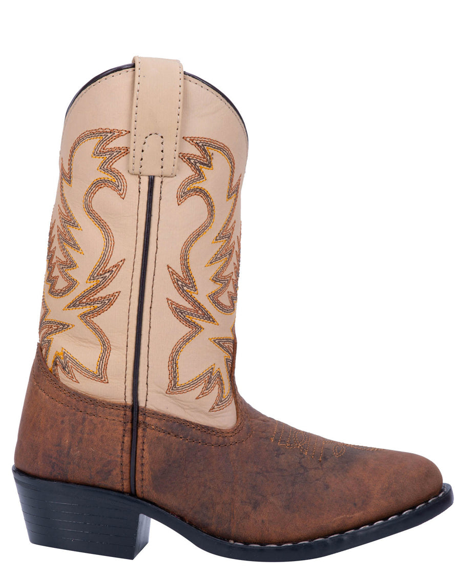 Toddlers Buckeye Two Toned Western Boots