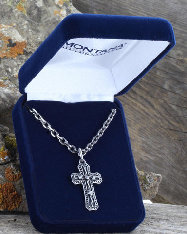 Montana Silversmiths Rope Wrapped Cross Necklace