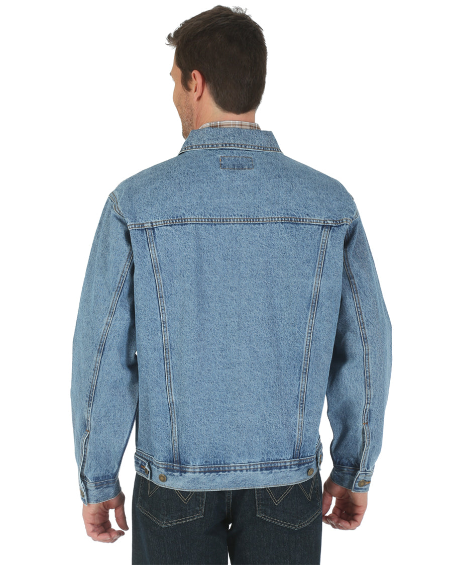 Mens Rugged Wear Denim Jacket - Indigo