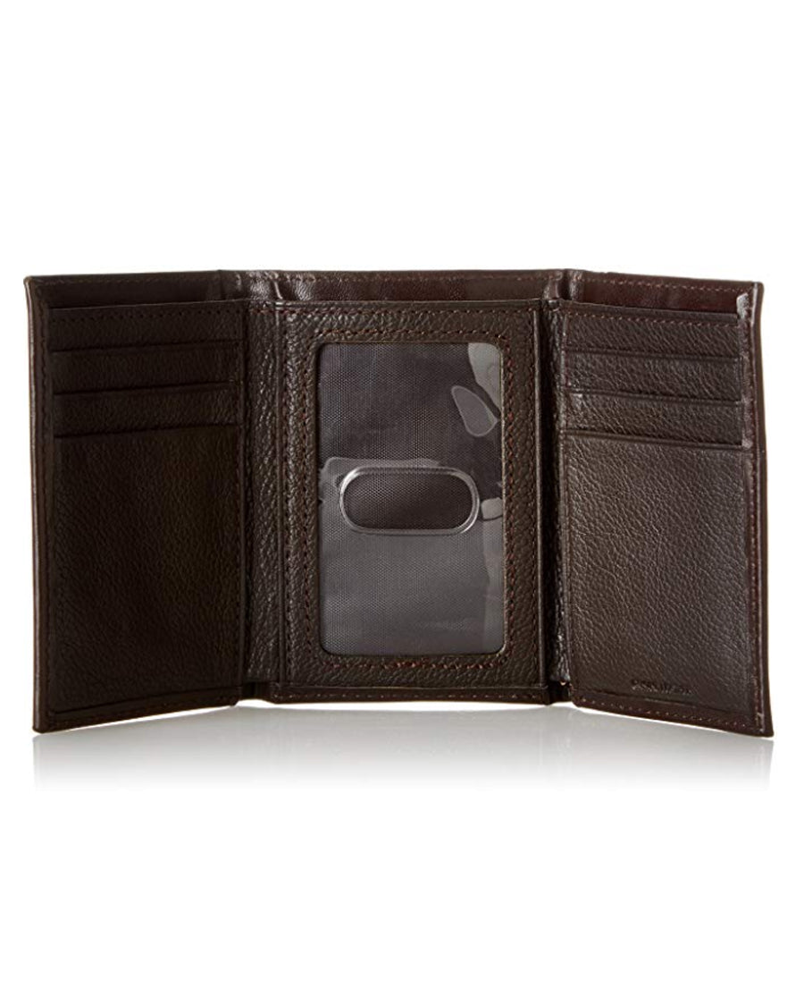 Men's Ostrich Print Tri-Fold Wallet