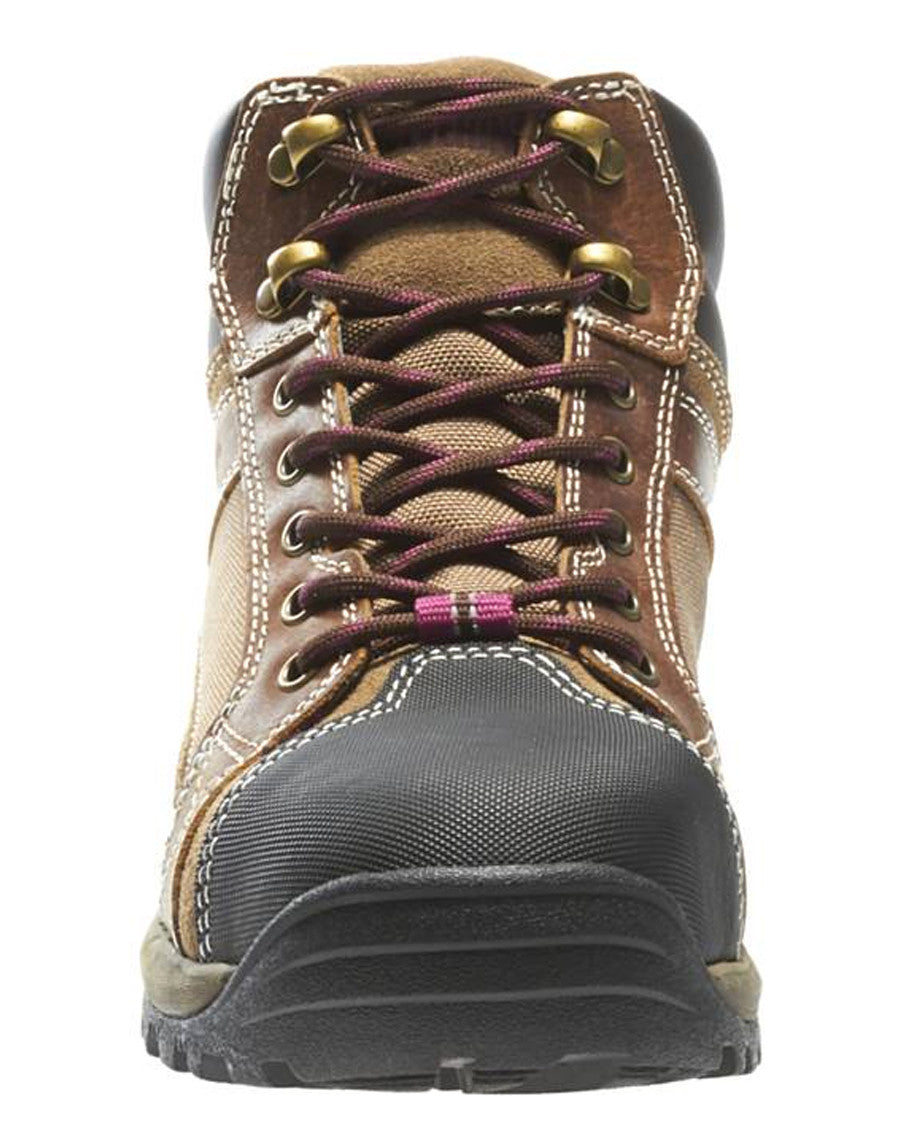 Womens Chisel Steel-Toe Lace-Up Boots