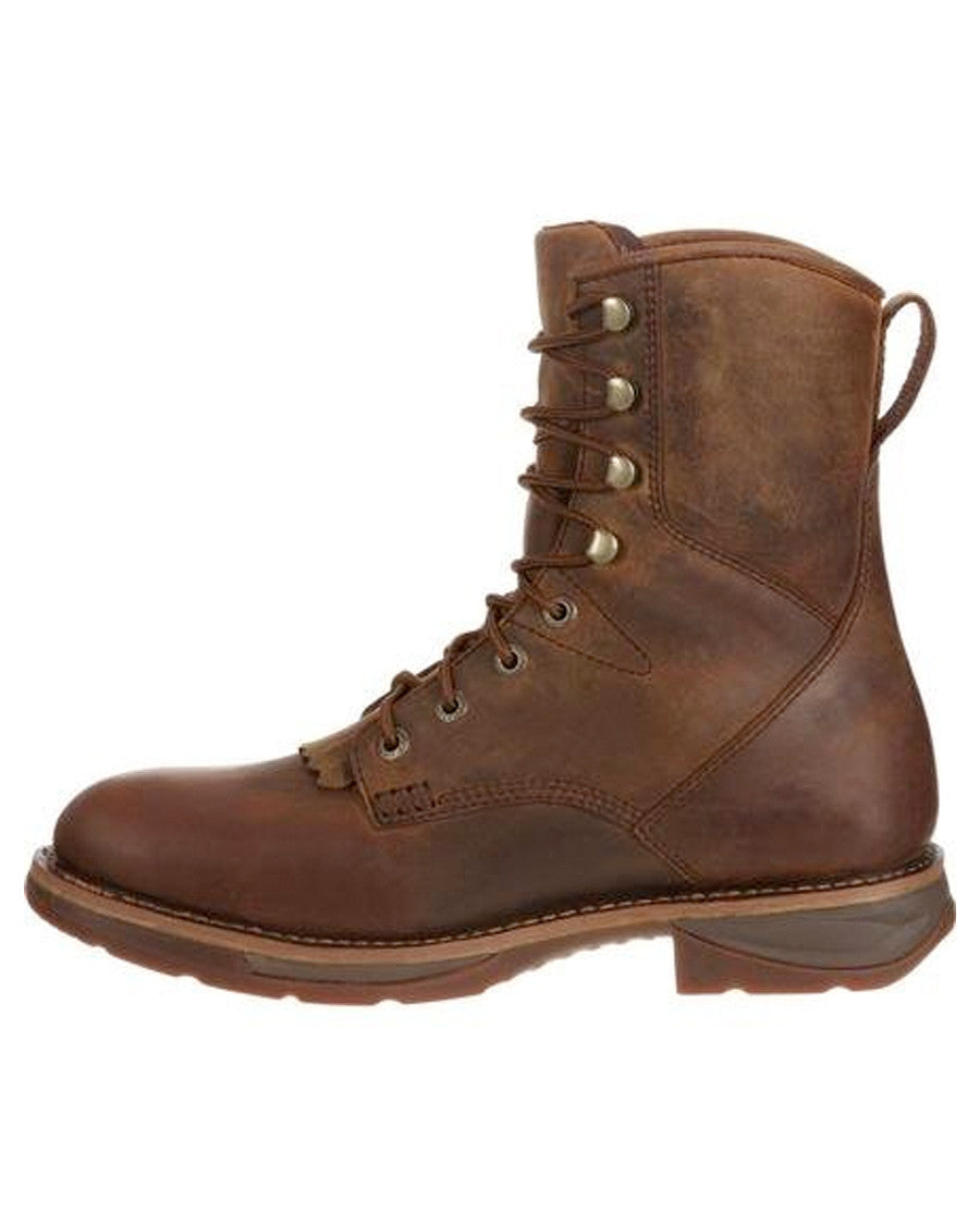 Mens Waterproof Steel-Toe Lacer Boots