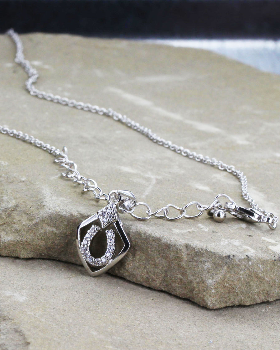 Shielded In Horseshoes Necklace