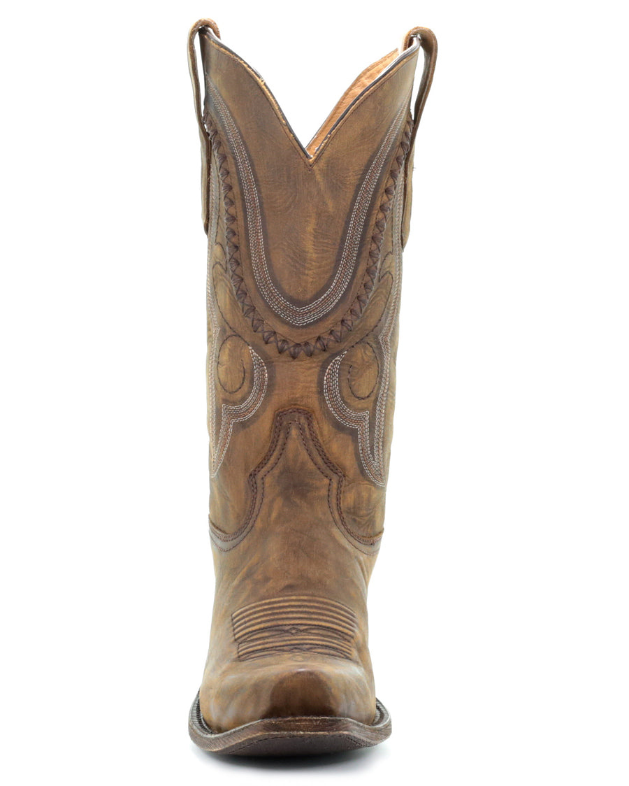 Men's Gold Cowhide Western Boots